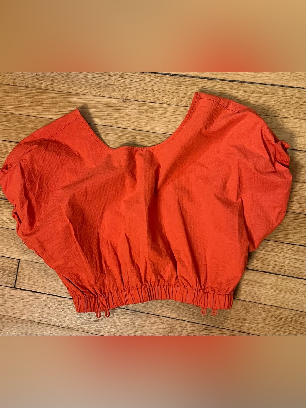 Madewell CropTop V Back Criss Cross Size Small